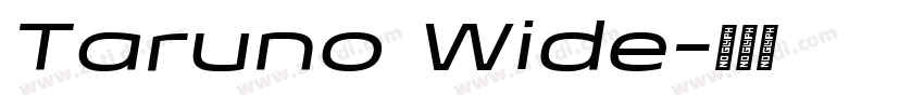 Taruno Wide字体转换